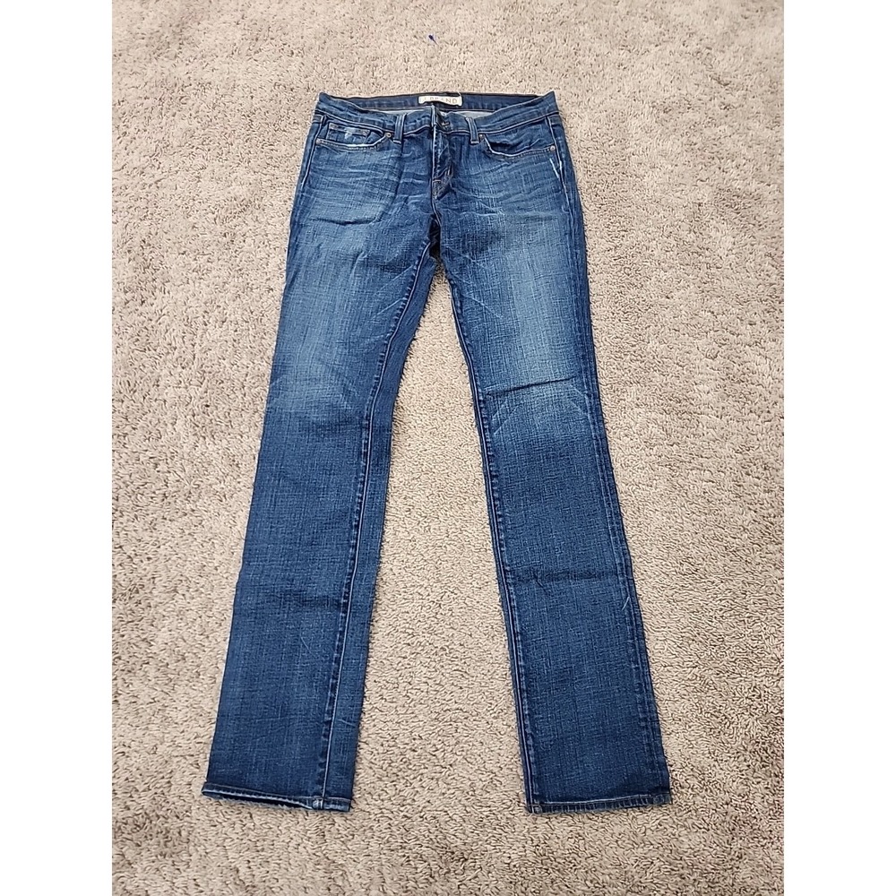 J Brand Pencil Leg Jeans Womens 31 Blue Cypress Low Rise Stretch Made in USA